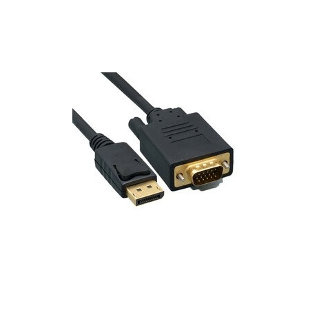 Cable Wholesale DisplayPort to VGA Video cable, DisplayPort Male to VGA Male, 15 foot 10H1-65115